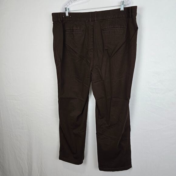 Cj Banks Signature Comfort Pants Women's 22W Brown Straight - Picture 10 of 16